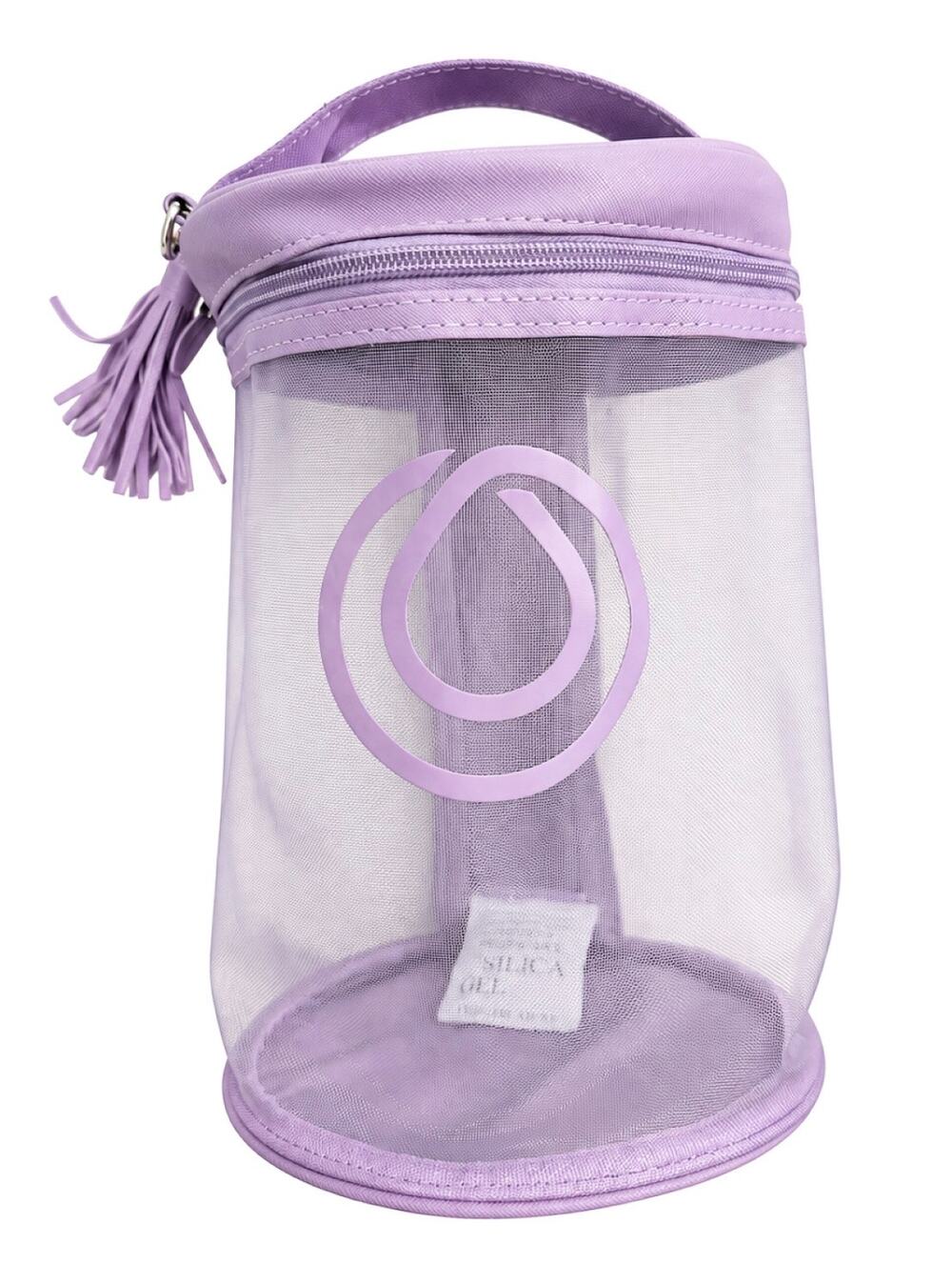 MONAT Limited Edition Lavender Cylinder Mesh Travel Bag Purple NEW